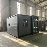 Casa Contenedor Expandible de Una Sola Ala de Montaje Rápido, Cabina Móvil Modular Moderna para Resort, Hotel o Tienda