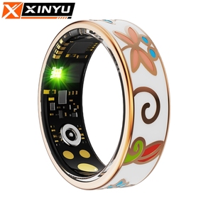 Anneau intelligent ODM/OEM R18, tracker de santé pour adolescents, boîtier en céramique, moniteur de sommeil et de forme physique, contrôle par application, étanche IP68, charge magnétique - Product Image 1