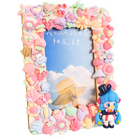 Cadre photo mosaïque créatif fait main pour enfants, ensemble de tuiles en verre cristal de 5/6/7/8 pouces