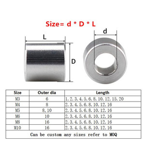 Ruili rỗng ỐNg Lót không có chủ đề Spacer với M3 M4 M5 M6 M8 M10 Kích thước thép và hợp kim phẳng máy giặt Gasket - Product Image 3
