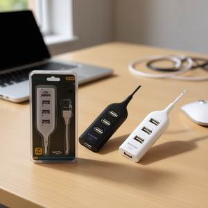 Usb Hub 1 To 4 Port <b>Splitter</b> With <b>Cable</b> For Computer And Peripheral Devices - Product Image 2