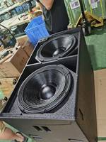 Système de sonorisation professionnel à double caisson de basses de 18 pouces, en forme d'octogone, 1300 W, haute puissance, basses profondes, pour les spectacles de musique sur scène et les festivals