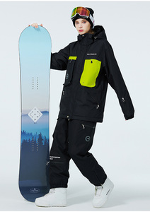Veste de <span class=keywords><strong>ski</strong></span> pour femmes en plein air hiver épaissie robe de <span class=keywords><strong>ski</strong></span> chaude et résistante au froid robe d'alpinisme pour fille <span class=keywords><strong>manteau</strong></span> imperméable coupe-vent - Product Image 2