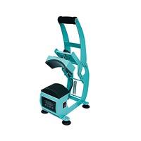 Presse à chaud manuelle économique pour casquettes, zone d'impression 8x15 cm, 550W, 0-250 ℃   Portable et facile à utiliser pour le transfert personnalisé sur casquettes de baseball