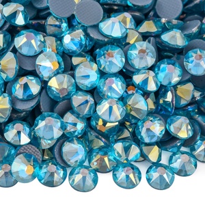 OLeeya Top Quality 16cut Hotfix Rhinestone AB Crystal Glass German Glue on Rhinestones Bulk for Transfer Motif <b>Bows</b> - Product Image 2