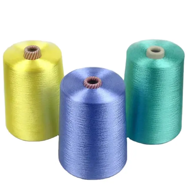 Nhà máy trực tiếp salesfilament Rayon Rayon Viscose liên tục Filament thêu chủ đề 75D/24F hình nón