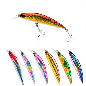 Long Casting Sinking 120mm 37g Plastic Artificial Hard Bait Minnow Lure <b>Hooks</b> Stream River Lake Sea Fishing Bass Mackerel Pike - Product Image 2