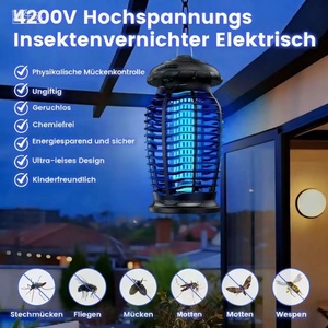 15W Outdoor Indoor <strong>Mosquito</strong> Killer Courtyard <strong>Garden</strong> Electric Shock <strong>Insecticidal</strong> Lamp 4200V Fly Killer Fly Trap - Product Image 2