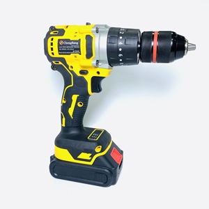 <b>Set</b> of 35pcs 13mm Brushless Lithium Impact Drill Portable Cordless <b>Torque</b> Screwdriver Combination Tool Kit Yellow MTG02 - Product Image 1