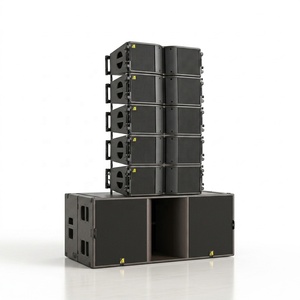 Enceinte active Line Array KR208 2000W de puissance maximale - Double subwoofer KS28 de 18 pouces avec DSP, 55Hz-20kHz, en contreplaqué de bouleau - Product Image 1