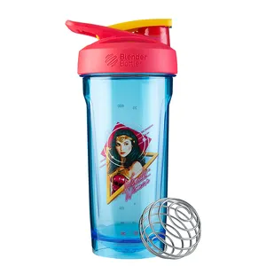 Protein Shaker Bottle Trendy Classical Collapsible Sublimation Personalized Spice Pink Protein Custom Premium Gym Protein Shaker Bottle Plastic