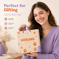 Boîte-cadeau de snacks haut de gamme avec impression personnalisée pour les marques de fruits secs, de café et d'aliments sains, avec poignée en ruban