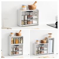 Étagère à épices en métal robuste avec surface magnétique pour l'organisation de la cuisine DIY