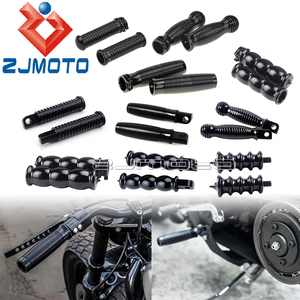 Puños para Manillar de 1 Pulgada, Clavijas de Cambio con Perno de 8 mm para Harley Softail Dyna Bobber Chopper, Reposapiés con Orificio de 10 mm - Product Image 2
