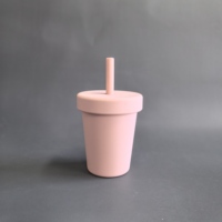 Gobelet pour tout-petits en acier inoxydable sans BPA avec paille, anti-fuite, gobelet pour bébés, vente en gros de gobelets pour enfants