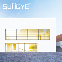 Ventana Corredera Ultrafina de Estilo Europeo Moderno SUNGYE, Rodamiento Silencioso, Vidrio Templado Aislante, Malla de Seguridad, Aleación de Aluminio de Lujo