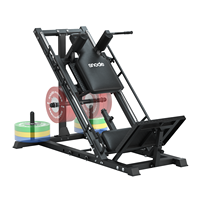 Machine à presser les jambes et à faire des squats SNODE, double fonction, à charge de plaques, entraînement des parties inférieures du corps, équipement de musculation, salle de sport commerciale ou à domicile