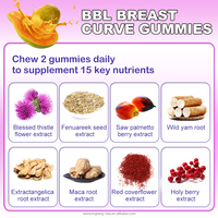 BBL POITRINE COURBE Gommes Maca Puls Seins Gummy Big Hip Enlargment Candy Big Bbl Gummies pour Supplément de santé