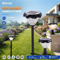 Lampes de colonne extérieures à bas prix, large angle d'émission lumineuse, 20 W, tout-en-un, effet d'éclairage RGB, lampes solaires de jardin, lampes de pilier