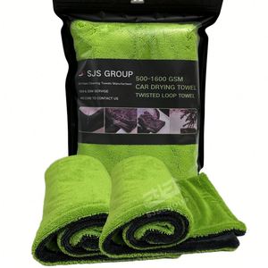 Serviette de séchage pour l'entretien automobile 800gsm/1000gsm/1200gsm/1400gsm 60x90cm en microfibre tissée rectangulaire à boucles torsadées - Product Image 1