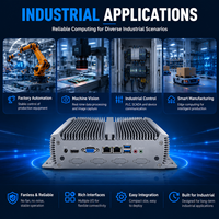 PC Industrial de Aleación de Aluminio con Disipación de Calor sin Ventilador, Intel Core I5, Silencioso, 24/7, Computadora Integrada Resistente, Linux Win10 en Stock