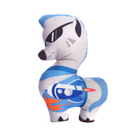 Jouet écologique pour chien en peluche Teddy Corgi Print Pony Bite Resistant Molar Artefact Interactive Pet Vocal Supplies