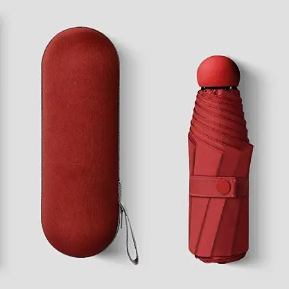旅行に最適なケースライトコンパクトデザインの小さなミニ傘軽量ポータブルパラソル傘