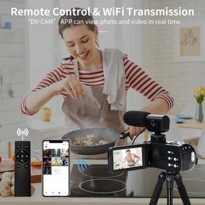 Camera Quay Phim Full HD 4K Camera Cầm Tay Bluetooth Chuyên Nghiệp Kỹ Thuật Số - Product Image 3