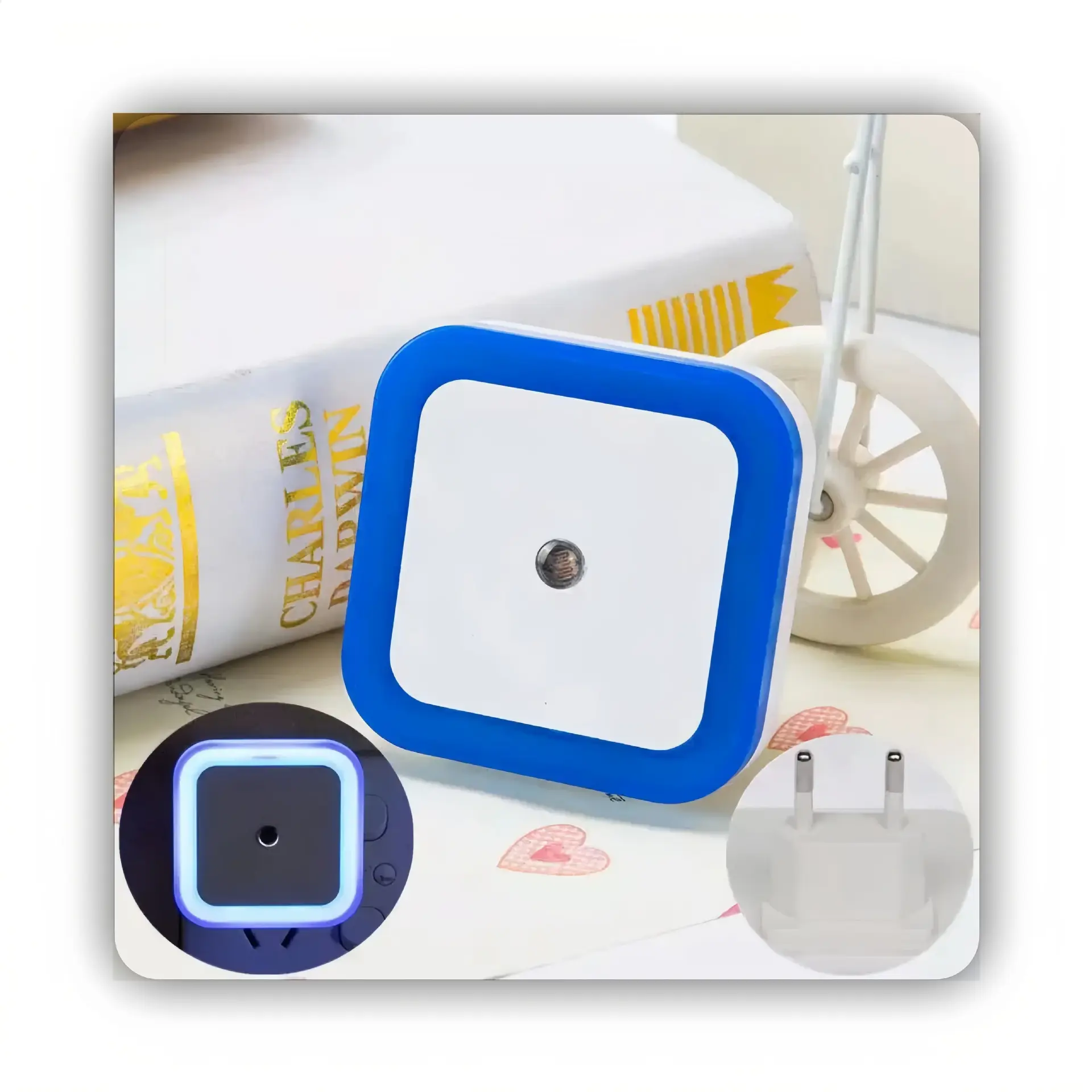 Wall Night Lamp Light Sensor Control Induction Energy Saving Sleeping Night Light 110V-220V For Baby Room Bedroom Corridors