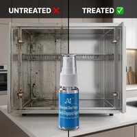 Revêtement liquide nano invisible microcristallin de qualité industrielle anti-traces de doigts A1 pour l'acier inoxydable