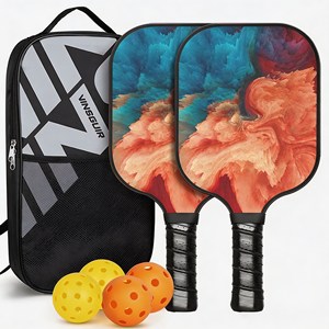 Ensemble d'équipement de pickleball en graphite durable pour femmes, avec contrôle de puissance et approuvé USAPA, comprenant 2 raquettes avec sac de transport - Product Image 1