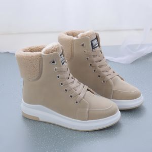 Nouvelles Bottes de Neige Tendance pour <span class=keywords><strong>Femme</strong></span> avec Semelle Épaisse en Fourrure pour l'Hiver et Bottines Chaudes pour Étudiante - Product Image 6