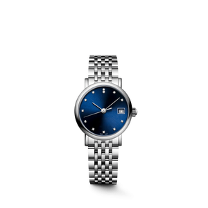 Classic Dress Watch Diamond Markers Date Window Stainless Steel Bracelet Precision Quartz Movement Wristwatch Longinesing - Product Image 1