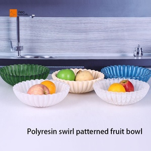 Thực Phẩm An Toàn Thân Thiện Với Môi Polyresin Đảng Salad Bát Trái Cây Màu Xanh Trang Trí Thủ Công Mỹ Nghệ Trang Trí Nội Thất Lưu Trữ Chủ Pearlized Nhà Bếp - Product Image 6