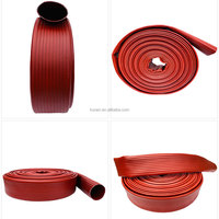Tuyau d'incendie marin Kunan à double revêtement avec raccord Storz, tuyau flexible en silicone résistant au feu, buse