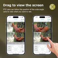 Caméra solaire HD 6MP double objectif camouflage 4G Caméra GSM d'extérieur IP66 PTZ Caméra large de piste de chasse aux anges Détecteur de mouvement Caméra de vidéosurveillance