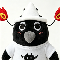 Peluche de Cuervo Personalizado, Mascota de Peluche de Moda, Juguete Decorativo de Alta Calidad, Regalo de Halloween, Animal de Peluche para Amigos
