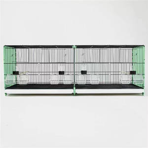 Customization Factory Wholesale Big Breeding Cage for Sale Multilayer Movable Splice Love Bird Pet Carrier Cage With <b>Roller</b> Base - Product Image 5