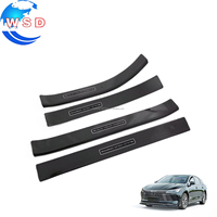Plaque de protection de seuil de porte extérieure en Fiber de carbone ABS de vente chaude pour BYD Destroyer 05 2024 accessoires intérieurs de décoration de voiture