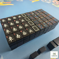 Оптовый дорожный мини-набор американского маджонга - компактные плитки 30x22x12 мм, индивидуальные цвета/упаковка, OEM для подарков