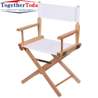 Chaise de réalisateur élégante, pliable, légère, durable, à cadre en bois, confortable, pour une assise relaxante, studios, événements en plein air, cinéma