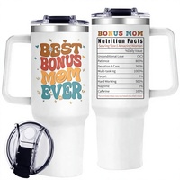 Gobelet de voyage isotherme en acier inoxydable de 40 oz avec couvercle et paille – Le meilleur cadeau « Maman Exceptionnelle » pour Filles/Fils, Anniversaire, Fête des Mères, Noël
