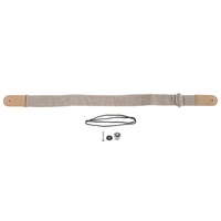 Sangle pour ukulélé en coton et lin, ceinture réglable avec boucle coulissante et bouton d'extrémité, accessoires