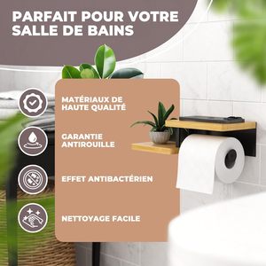 <span class=keywords><strong>Porte</strong></span>-<span class=keywords><strong>papier</strong></span> <span class=keywords><strong>toilette</strong></span> mural en bois de <span class=keywords><strong>bambou</strong></span> [sans perçage] |   <span class=keywords><strong>Porte</strong></span>-<span class=keywords><strong>papier</strong></span> <span class=keywords><strong>toilette</strong></span> de haute qualité avec étagères - Product Image 4