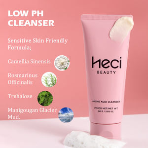 Nettoyant visage exfoliant à l'acide aminé, nettoyage en profondeur biologique, marque privée, prévient l'acné - Product Image 4