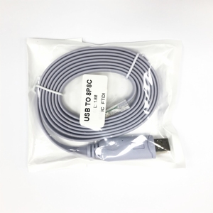 Câble console USB vers RJ45 fabriqué en Chine, 6 pieds, FTDI USB Type A vers RJ45 Ethernet LAN Console Mâle - Product Image 5