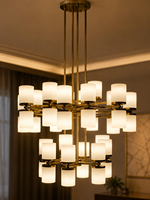 Lámparas de Techo LED Rectangulares/Larguas Personalizadas para Hoteles y Centros Comerciales - Lámparas de Techo con Pantalla de Alabastro, Garantía de 3 Años