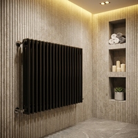 Radiateur design vertical en acier à 3 colonnes, rectangulaire, à économie d'énergie EN442 pour le chauffage des salles, salles à manger, escaliers, gymnases, écoles et hôpitaux
