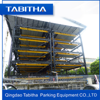 Sistem Lift Parkir Baja Dua Lantai Tabitha, Tahan Lama, Bersertifikasi CE, Kapasitas Beban 2000kg, Operasi Tombol+Kartu IC, Garansi 5 Tahun