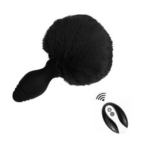 Lapin Silicone Anal vibrateur renard queue godemichet Anal sans fil télécommande détachable Sex Toy pour Couple